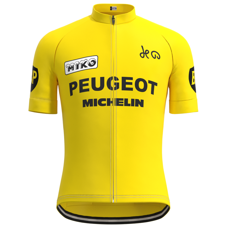 Miko Peugeot BP Retro Cycling Jersey Short sleeve suit