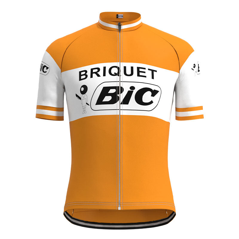 BIC Orange Retro Cycling Jersey Set