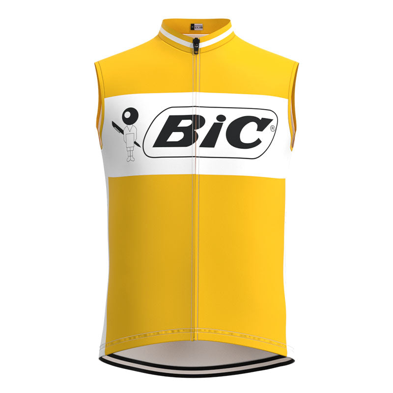 BIC Yellow Retro Cycling Jersey Set