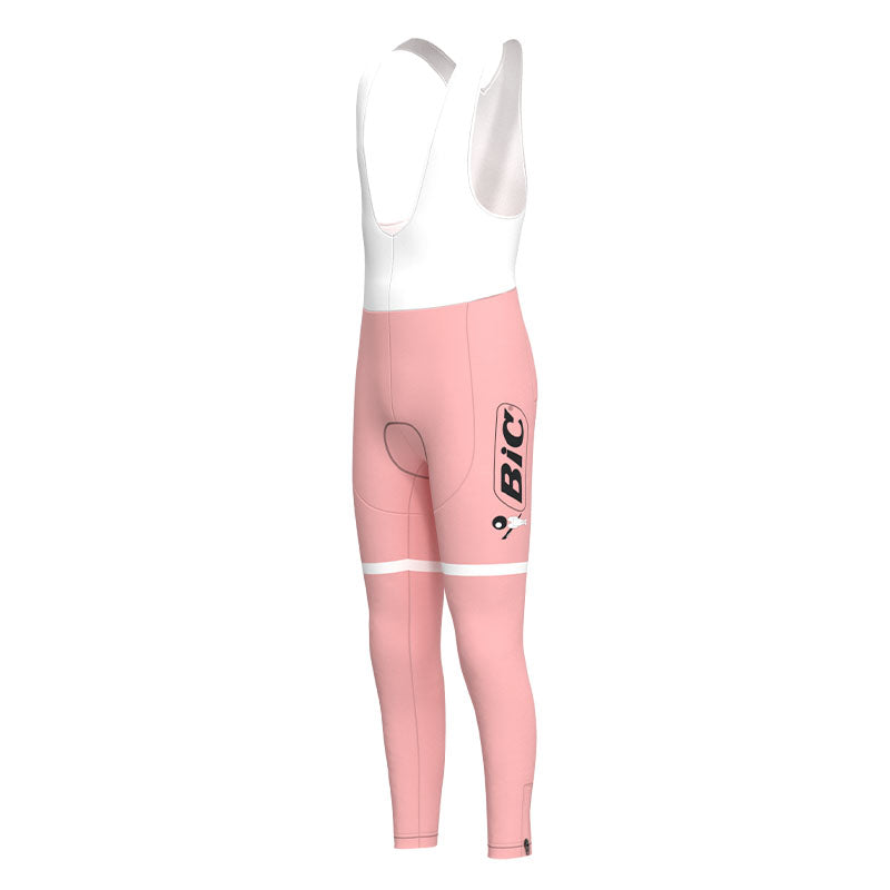 BIC PINK Retro Cycling Jersey with Fleece Option