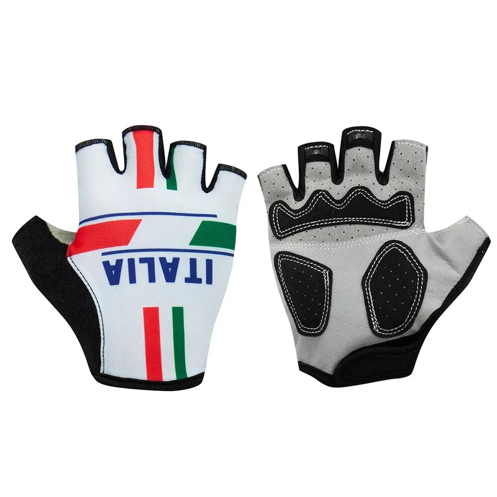 ITALIA Cycling Gloves Guantes Ciclismo Bike Motorcycle Half finger Gloves wear-resisting Shockproof