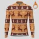 Christmas Long Sleeve Cycling Jersey Winter Fleece Wool