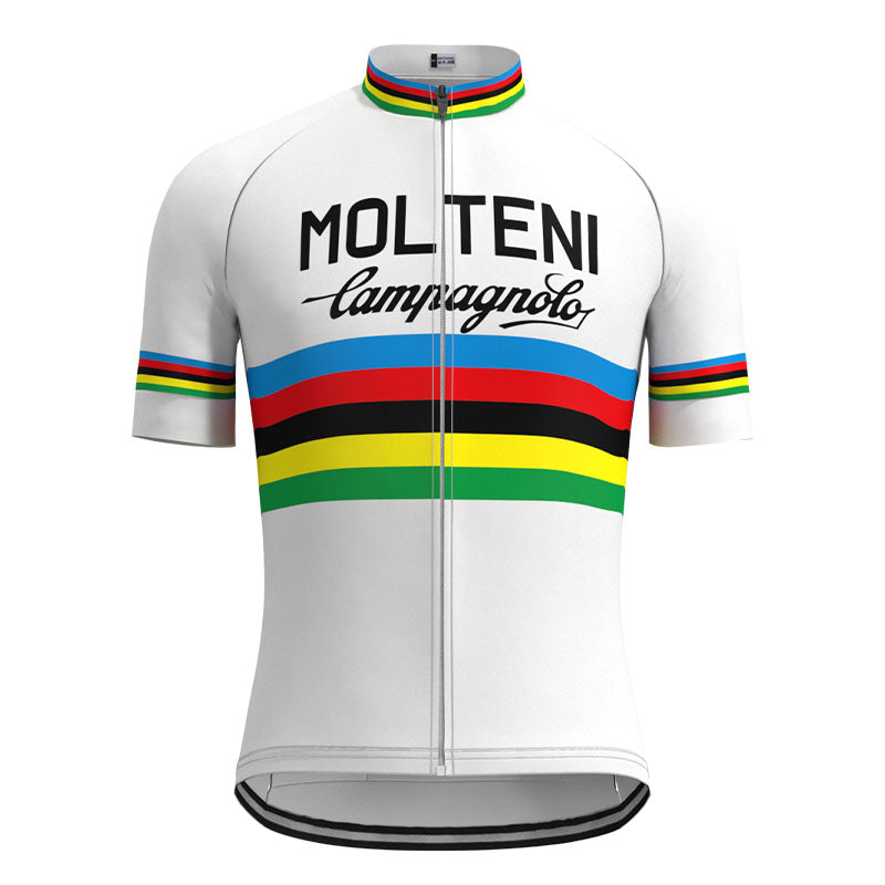 Molteni White Retro Cycling Jersey Set