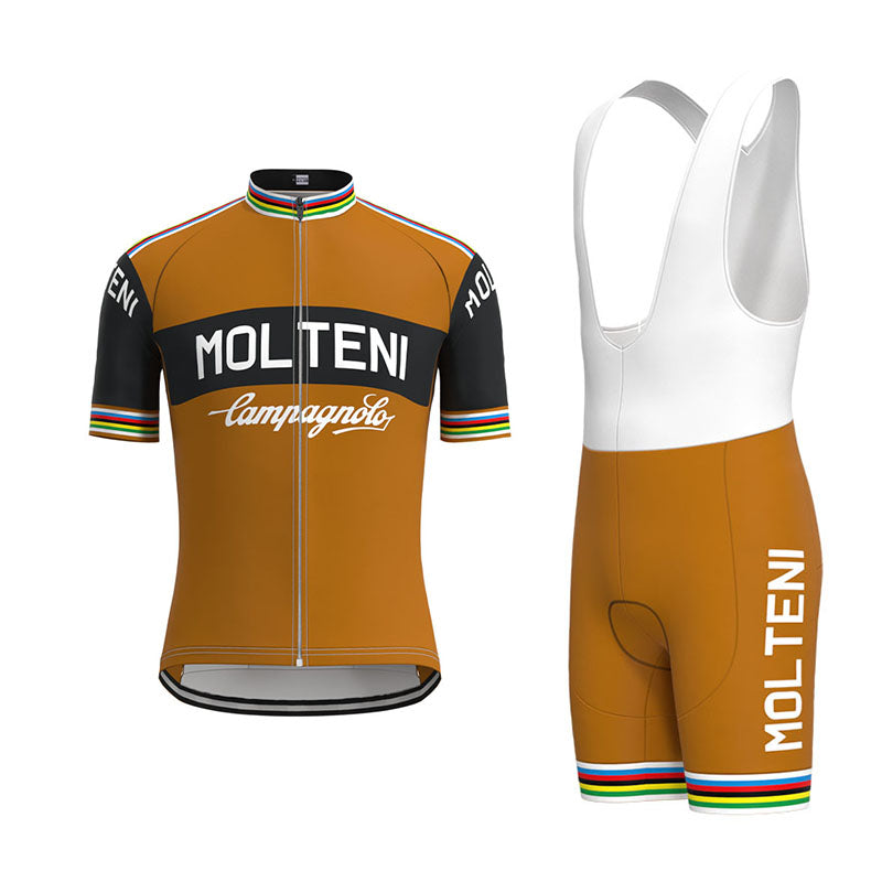 Molteni Brown Retro Cycling Jersey Set