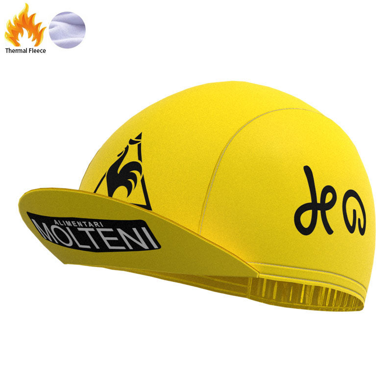 Molteni Yellow Retro Cycling Jersey Long Set (With Fleece Option)