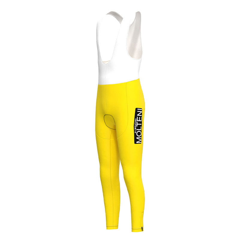 Molteni Yellow Retro Cycling Jersey Long Set (With Fleece Option)