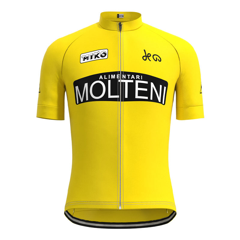 Molteni Yellow Retro Cycling Jersey Set