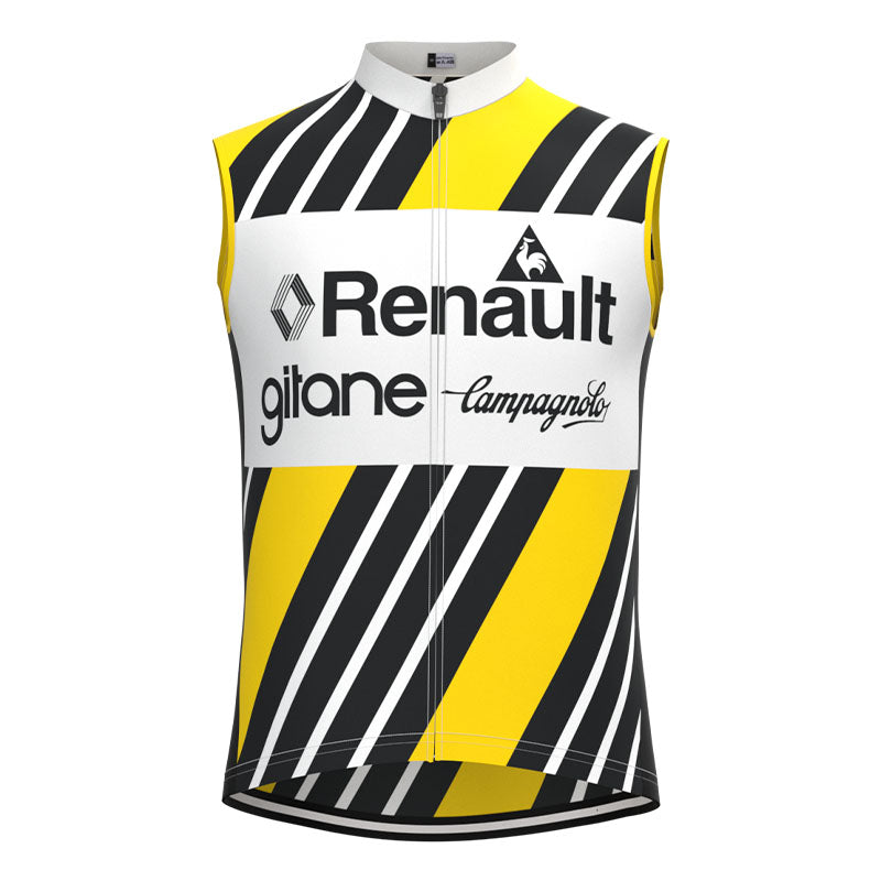 Renault-Elf Long Sleeve Retro Cycling Jersey with Fleece Option