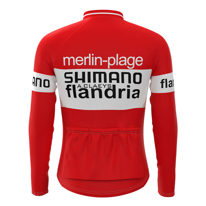SHIMANO Flandria Retro Cycling Jersey Long Set (With Fleece Option)