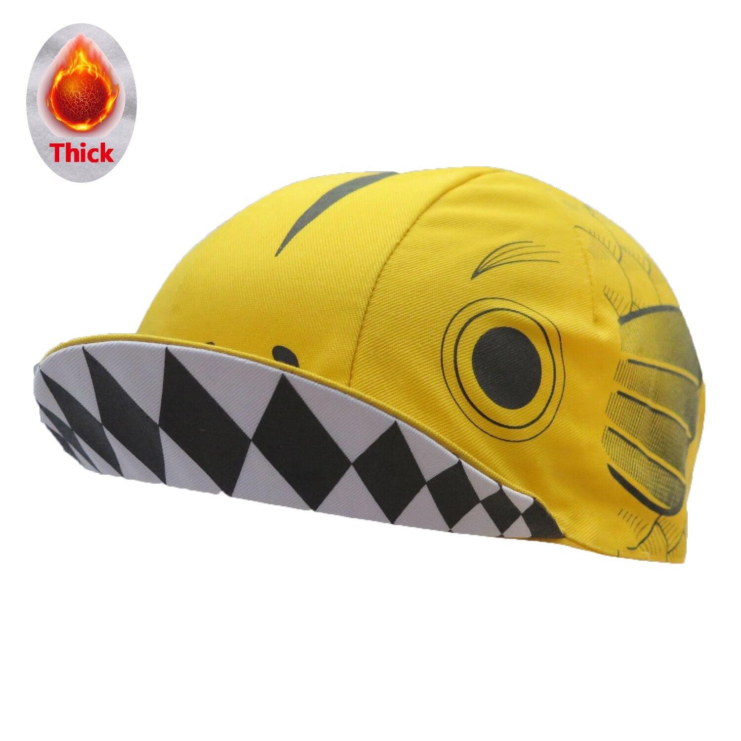 Yellow-Fish-CYCLING CAP