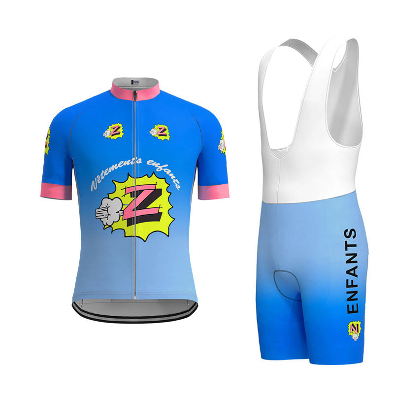 Vetements Enfants Team Z Retro Cycling Jersey Set