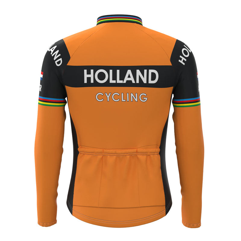 HOLLAND Cycling Team Retro Cycling Jersey Long Set (With Fleece Option)