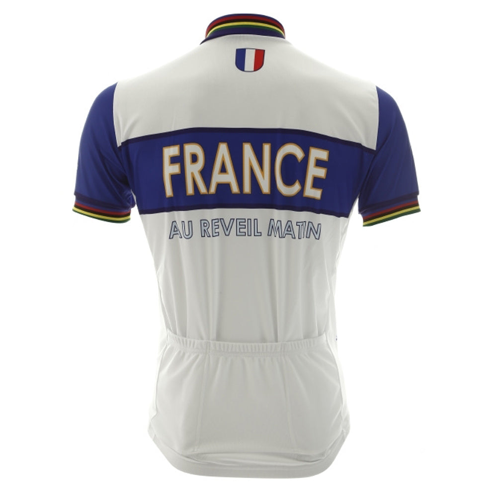 France Retro Cycling Jersey Short sleeve
