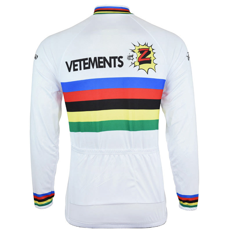 VETEMENTS Retro cykeltrøje langærmet