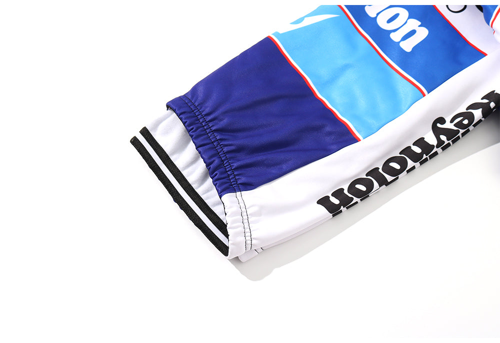 REYNOLDS Blue Retro Cycling Jersey long sleeve